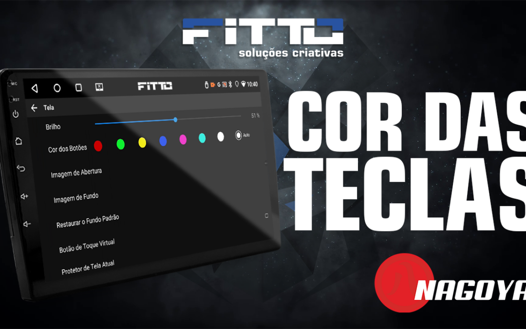 Como configurar a cor das teclas